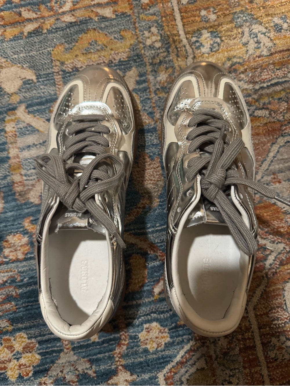 ALOHAS TB.490 Rife Metallic Silver Sneakers EU 39 US 8-8.5